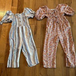 Jessica Simpson rompers size 4 and size 5